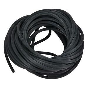 Spline Type Sealing Strip, 30M/ 98.43Ft Length EPDM Edge Strip, 5mm OD Black