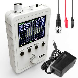 AUKUYEE Updated 2.4&#034; TFT Digital Oscilloscope Kit with Power Supply and BNC-Clip