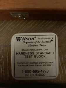 Wilson Rockwell Hardness Standard Test Block 95 93.8 HRE ±1