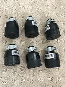 Leviton 15A 125V Cover Grounded female plug LOT OF 6