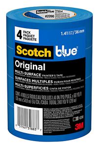 ScotchBlue Original Multi-Surface Painter’s Tape, 1.41 in x 60 yd, 3 Rolls