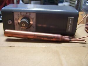 NEW HONEYWELL 55 - 175°F INSERTION THERMOSTAT 20FT COPPER ELEMENT T675A 1425
