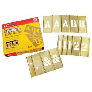 C.H. HANSON 10148 1 inch Stencil Let. &amp; Num. 92 pc Set