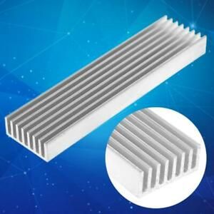 1 PC 100*25*10mm Aluminum Heat Sink DIY Cooler For IC Chip LED Power Transistor