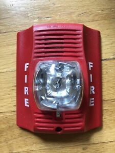 System Sensor P2RK Fire Alarm P2R( Horn/ Strobe) Used! Tested Works 100%