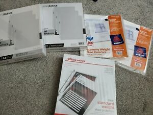 800 sheet protectors NIB Office Depot, Avery and Just Basics