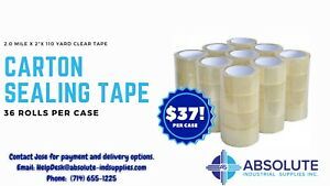Carton Sealing Tape: 36 per rolls