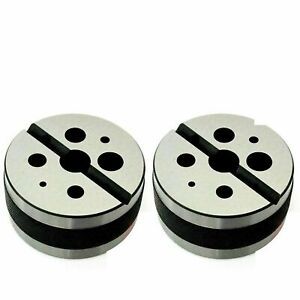 3” Round Bench Block Set Of 2 Pcs Staking Anvil Block Toolmakers Hammer Riveting