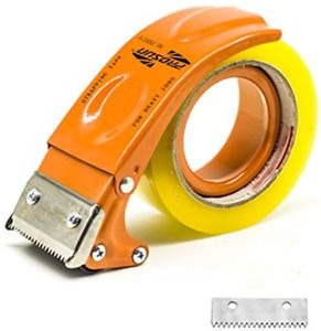 Metal Handheld 2 Inch Tape Gun Dispenser Packing Packaging Sealing Cutter Orange
