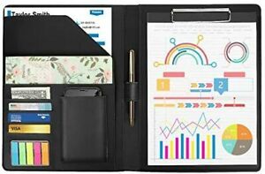 Clip File ATiC Binder A4 Clipboard PU Leather Binder Cover Multifunctional Fold