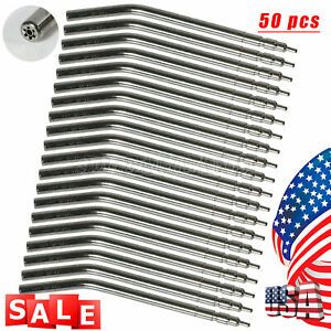 50PCS Nozzles Tips Tube for Dental Air Water Spray Triple 3-way Syringe USA Sale