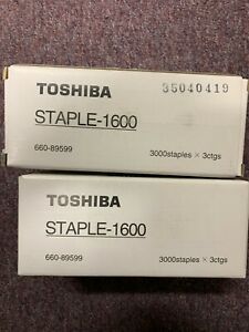 Toshiba Staple-1600 Staple Cartridges 2 Boxes 6 Cartridges Total