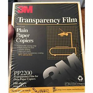 3M Commercial Office Supply Div.Transparency Film,Removable