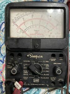 Simpson series 7P voltage meter