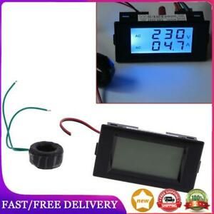 Digital AC 300V 100A LCD Dual Panel Volt Amp Combo Meter +CT 110V 220V 240V
