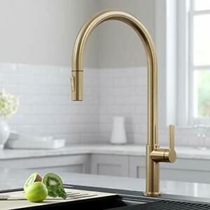 Kraus KPF-2821SFACB Oletto High-Arc Single Handle Pull-Down Kitchen Faucet 21...