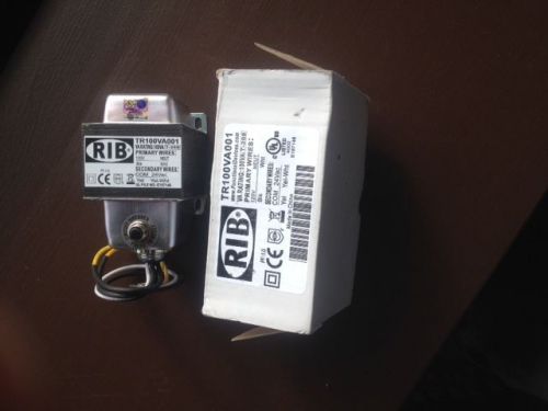 Functional devices inc / rib tr100va001 transformer,control,input 120,output 24 for sale