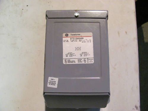 GENERAL ELECTRIC DRY TYPE CONTROL TRANSFORMER 9T51B0008 (135)
