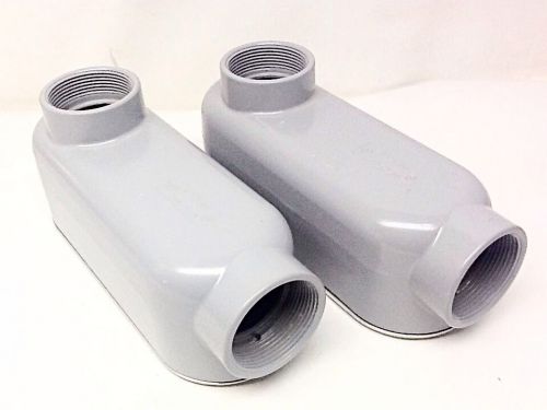 Set of 2 new 90 degree conduit body e-121488 for 2 1/2 to 3 inches for sale