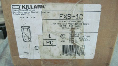 Nib killark #fxs-1c 20 amp snap switch hazardous locations explosion proof for sale