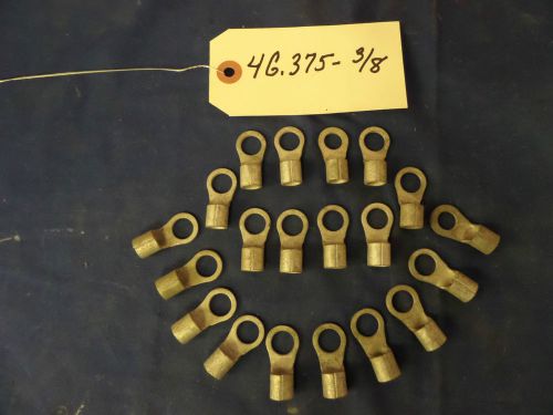 20) 4 gauge battery / welding / electrical cable tinned copper lugs .375 3/8&#034; for sale
