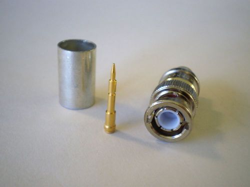 Connector bnc amp tyco 50 ohm dual crimp 2-225395-1 for sale