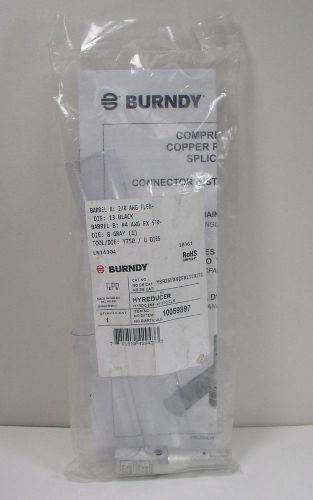 Burndy ysr25fx4cfxltckitc in-line reducer splice kit 1/0 awg to 4 awg for sale