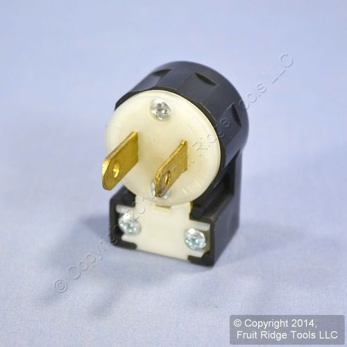 Leviton midget straight blade angled plug twist lock nema ms2-p 15a 125v ms2-ap for sale