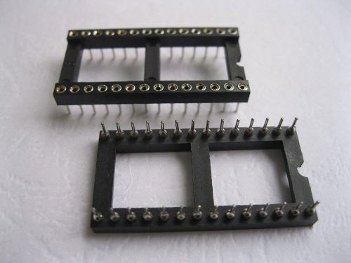 12 pcs pitch 2.54mm ic socket adapter 28 pin round dip high quality x=15.24mm for sale