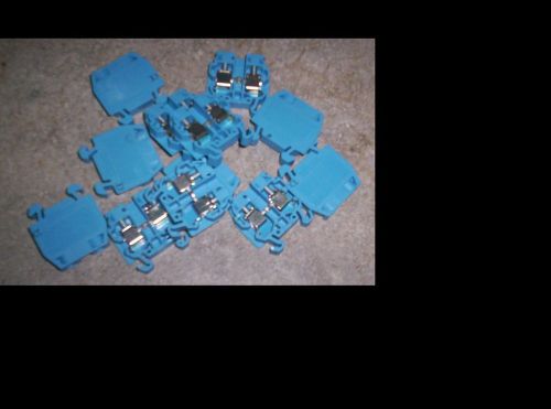 Lot Of Din Rail Terminals 12 Pieces New