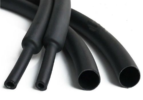 1m black 90mm id dual-wall adhesive lined 3:1 heat shrink tubing wire wrap for sale