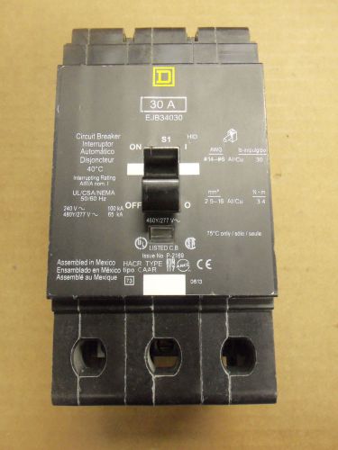 New take out square d ejb ejb34030 3 pole 30 amp circuit breaker for sale