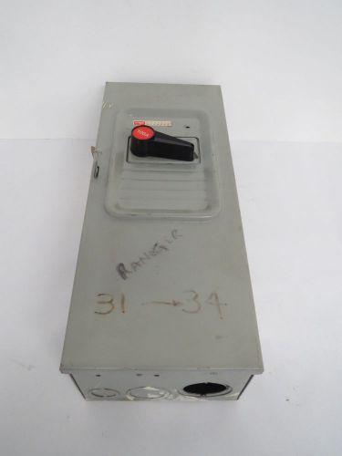 FEDERAL PIONEER 1136 100A AMP 600V-AC 3P FUSIBLE DISCONNECT SWITCH B447672