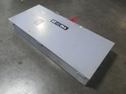 Used general electric th3366 fusible safety switch 600 amps 600vac for sale