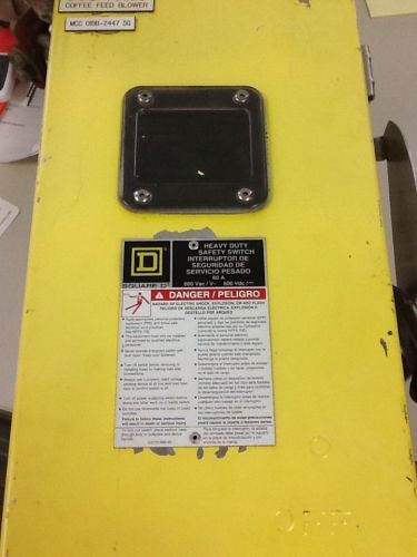 Square D HEAVY DUTY SAFTEY SWITCH SS STAINLESS STEEL