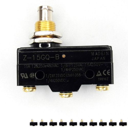 10 x z-15gq-b omron limit220v normal open panel mount plunger switch  z15gqb for sale
