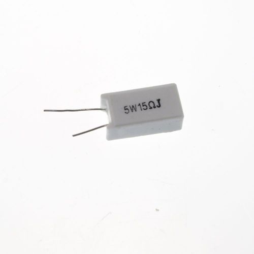 10 x 5W Watt Ceramic Cement Power Resistor  15 Ohm 5%