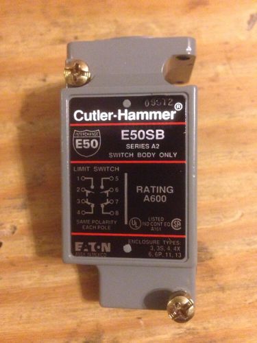 Cutler Hammer Eaton E50SB Series A2 Switch Body Only