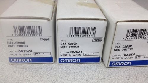 D4A0300N x3 Omron Limit switches
