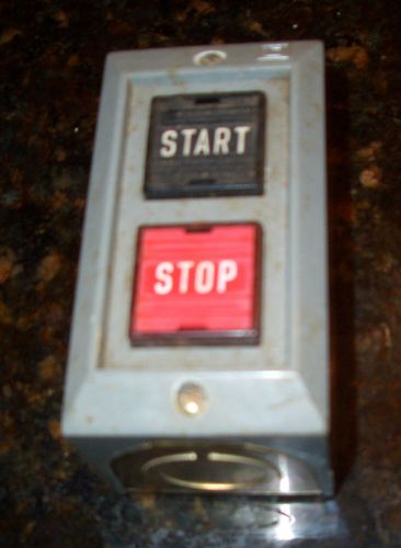 Square D Start STOP button Switch Standard Pilot Duty 9001    STEAM Punk