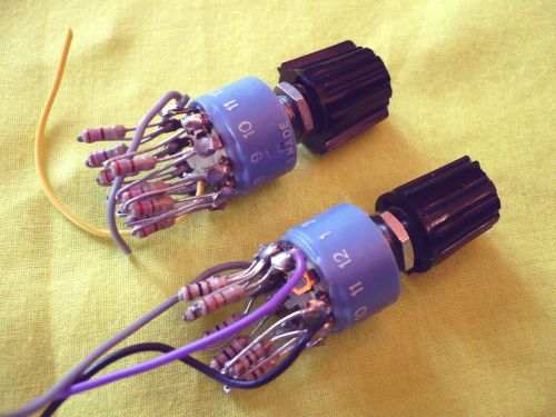 1 pcs elma high end switch  -12 pos -  + knob - used -  (auction17) for sale