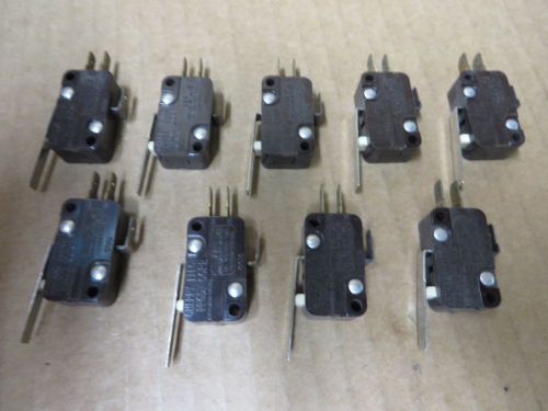 Micro switch cherry electric e23 straight leaf 9 piece group 5a125/250v 1/4 hp for sale