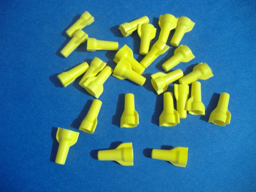 Lot of 25 gardner bender yellow wiregard ultra wide wire nuts  made in usa for sale
