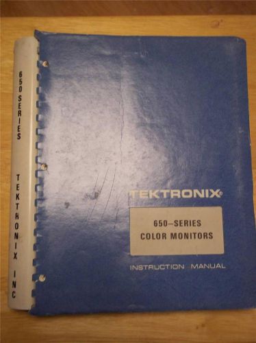 Tektronix Instruction Manual~650-Series Monitors~Operation/Service/Parts
