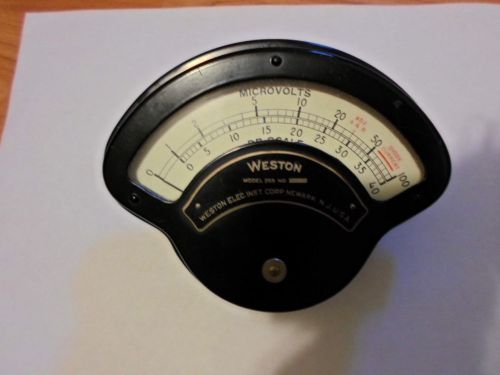 Weston Model 269 Vintage Meter Range 0-40 DB Scale Range 1-100 Microvolts