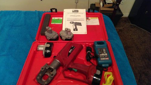 Burndy patriot patcut129acsr battery powered hydraulic cable wire cutter tool for sale