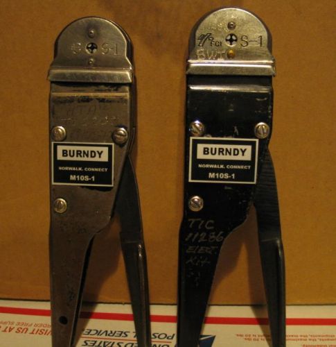 Burndy M10S-1 Crimper with S-1 positioner 2 each