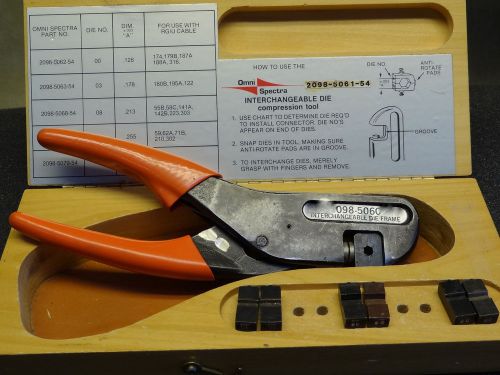Omni Spectra Interchangeable Die Compression Tool 2098-5061-54 IN BOX NICE!!!