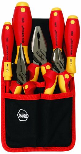 Wiha 7 piece insulated tool set, screwdrivers, cutter, diagonal, pliers/32985 for sale