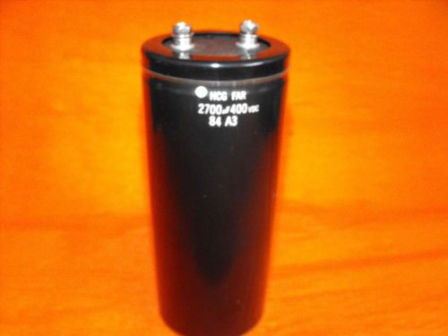 Hcg hitachi far capacitor 2700 mfd 400 vdc.new for sale